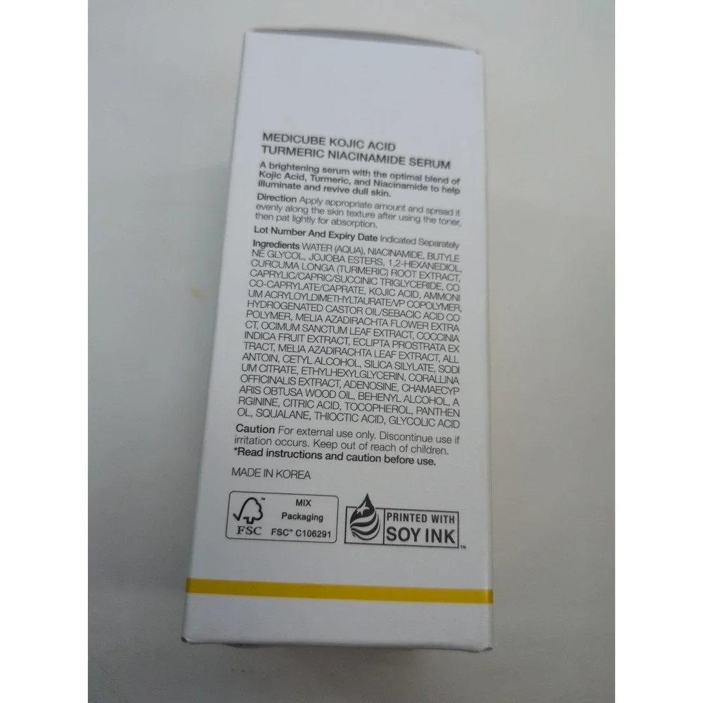 NIB🥰MEDICUBE Kojic Acid Turmeric Niacinamide Serum 30 ml Brightening Dark Spots